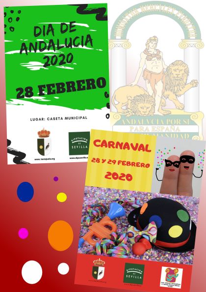 cartel dia de andalucia y carnaval