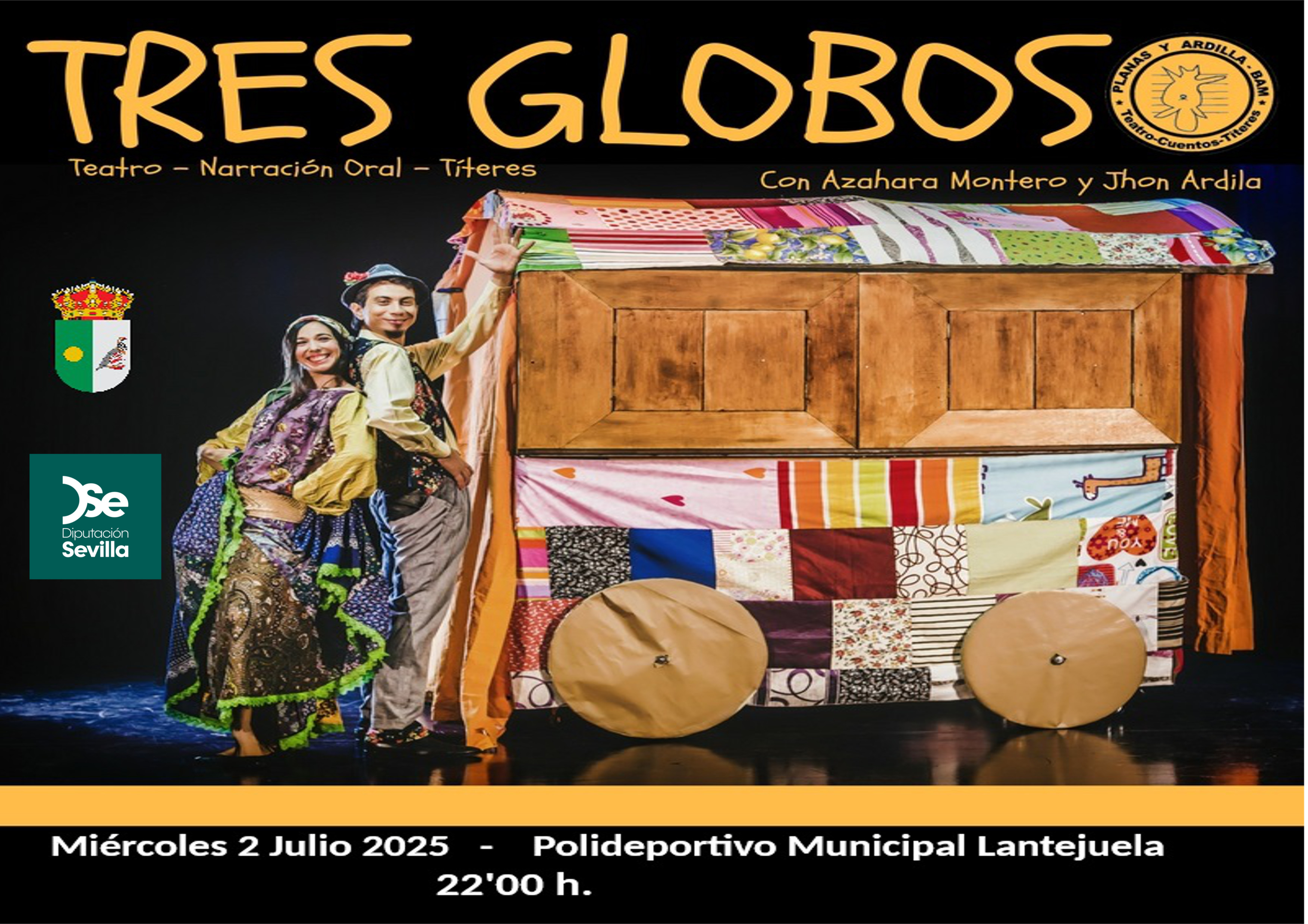 2 de julio polideportivo. Tres globos