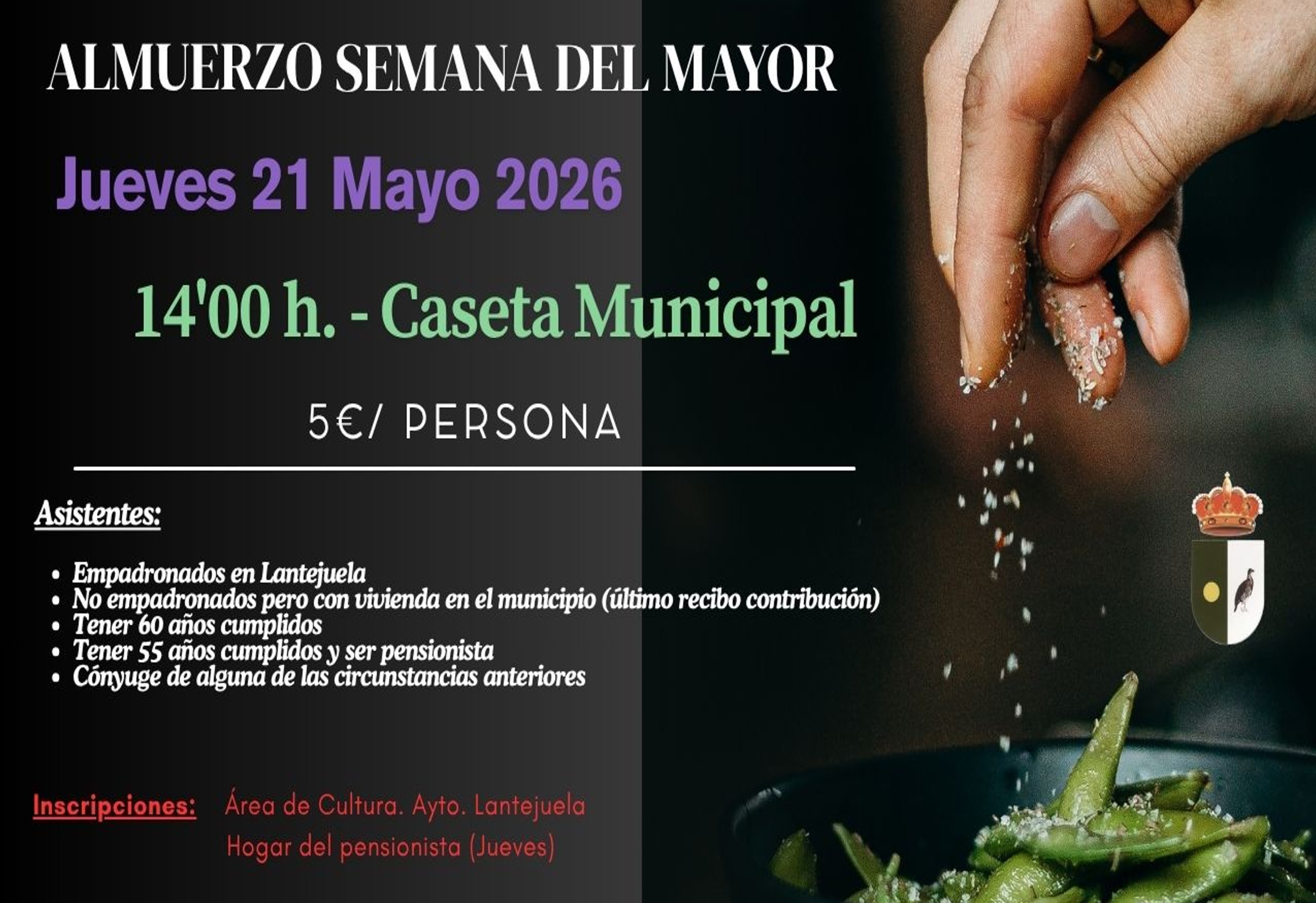 Almuerzo mayores 2026