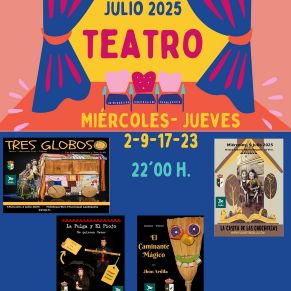 Cartel julio teatro 2025