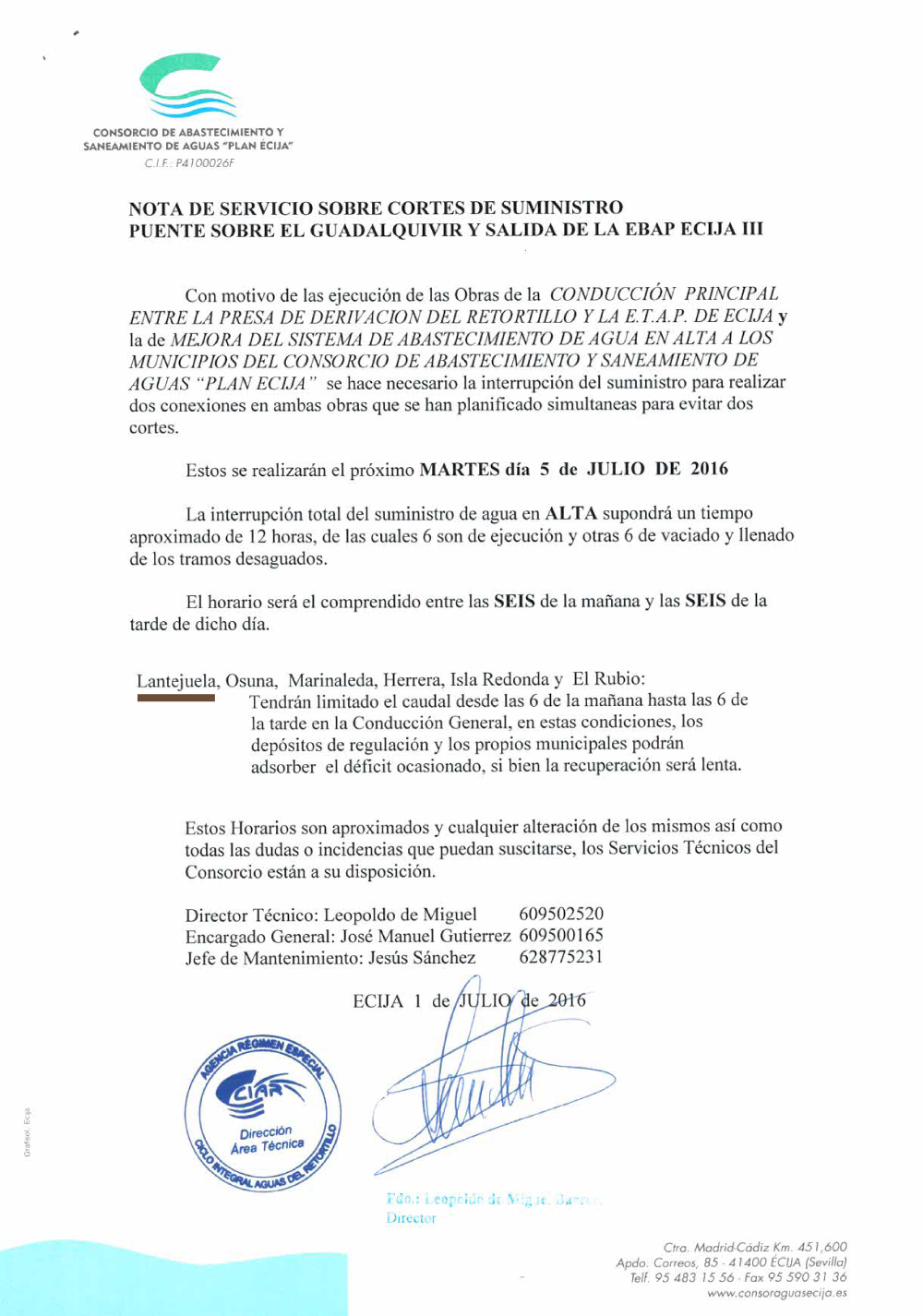 NOTA DE CORTE DE SUMINISTRO 050716-1