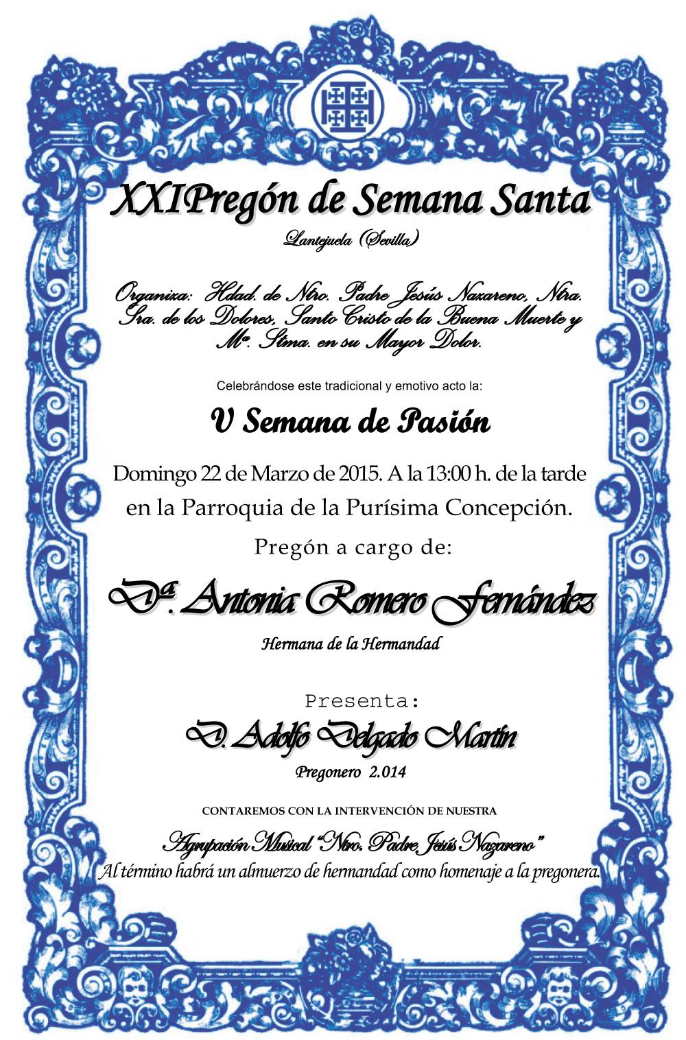 cartel pregón